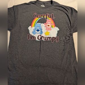 Care Bears Gray T-Shirt with Rainbow Design. Xl